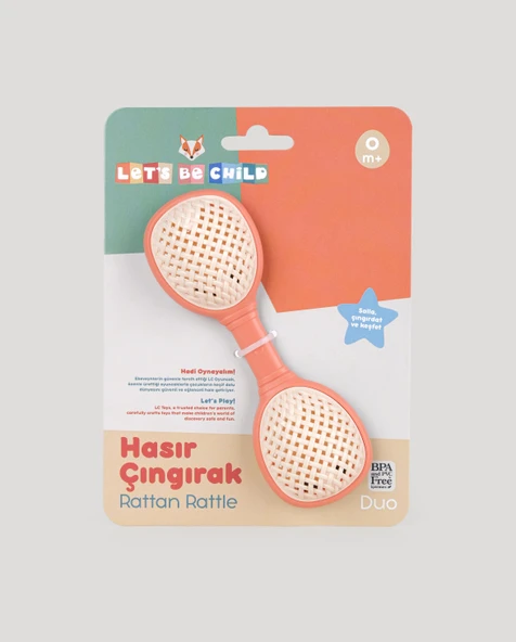 Duo Hasır Çıngırak Somon - Resim 3