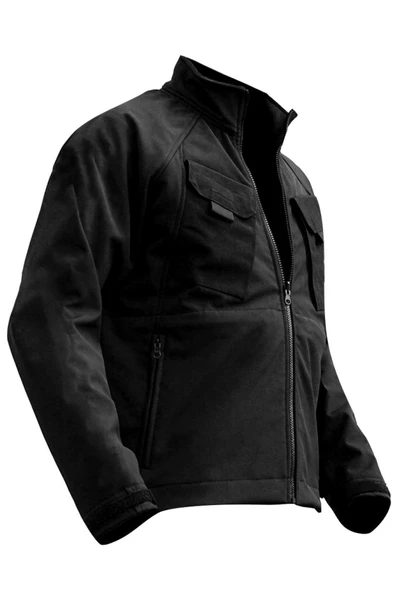 Store Erkek Spor Combat Mont Softshell Outdoor Su Ve Rüzgar Geçirmez Ceket 4 Cepli - 3