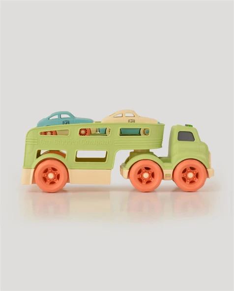 Yeşil Sesli ve Işıklı Taşıyıcı Tır - Resim 2