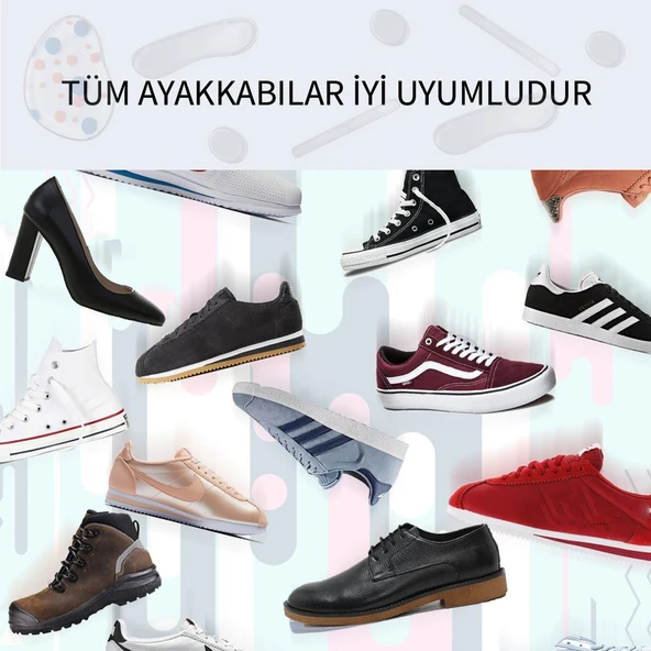 MG13 - Anti-slip | Ayakkabı Daraltma, Topuklu Ayakkabı Kayma Önleyici, Yapışkanlı Jel Ped - 6