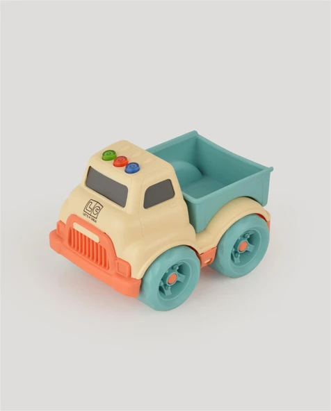 Bej Sesli ve Işıklı Minik Pikap - 6