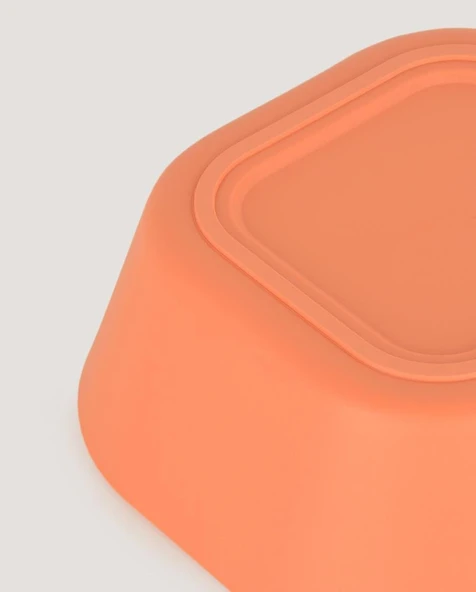 2'li Kare Kase Sage Green-Peach - 4