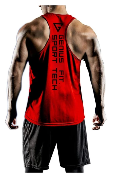 Erkek Dry Fit Y-back Gym Fitness Sporcu Atleti Genıus-fıt - 7