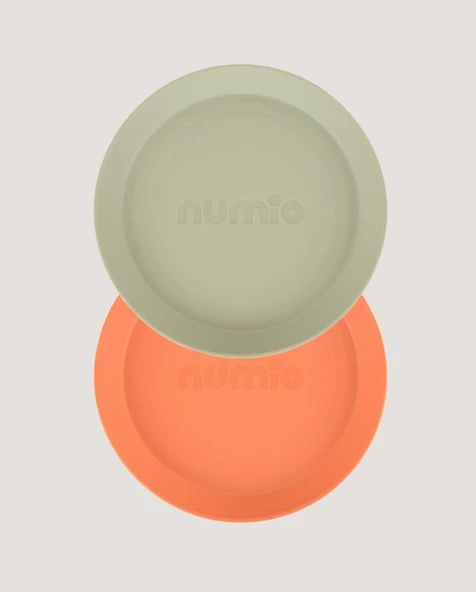 2'li Yuvarlak Tabak Sage Green-Peach - 7