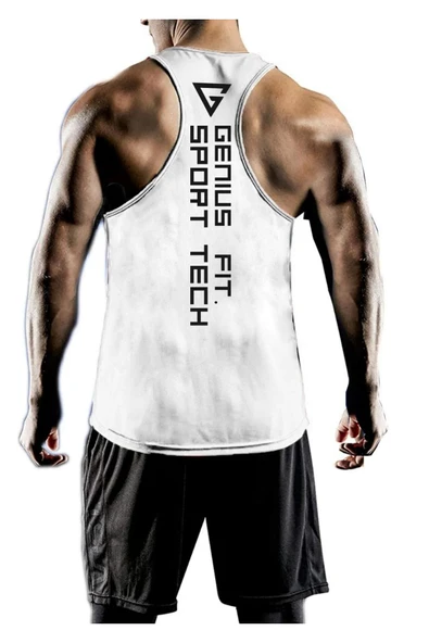 Erkek Dry Fit Y-back Gym Fitness Sporcu Atleti Genıus-fıt - 9