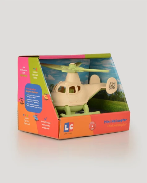 Bej Minik Helikopter - Resim 6