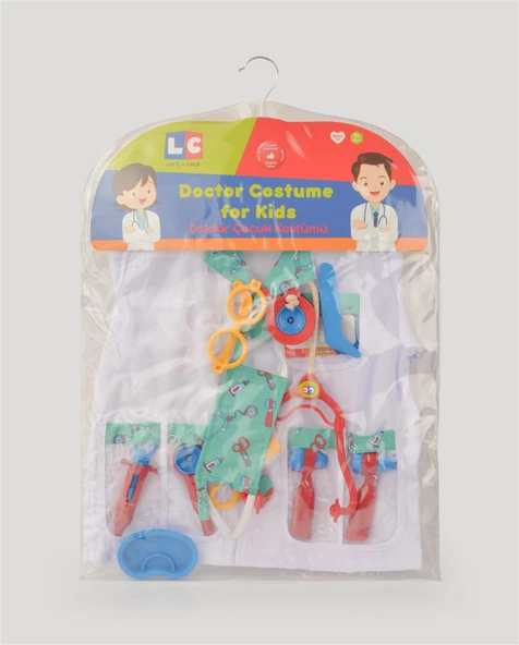 Kırmızı Doktor Seti ve Çocuk Kostümü - Resim 8