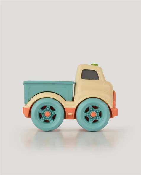Bej Sesli ve Işıklı Minik Pikap - 3