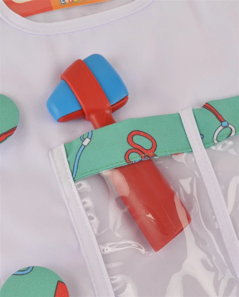 Kırmızı Doktor Seti ve Çocuk Kostümü - Resim 4