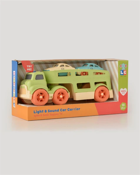 Yeşil Sesli ve Işıklı Taşıyıcı Tır - Resim 9