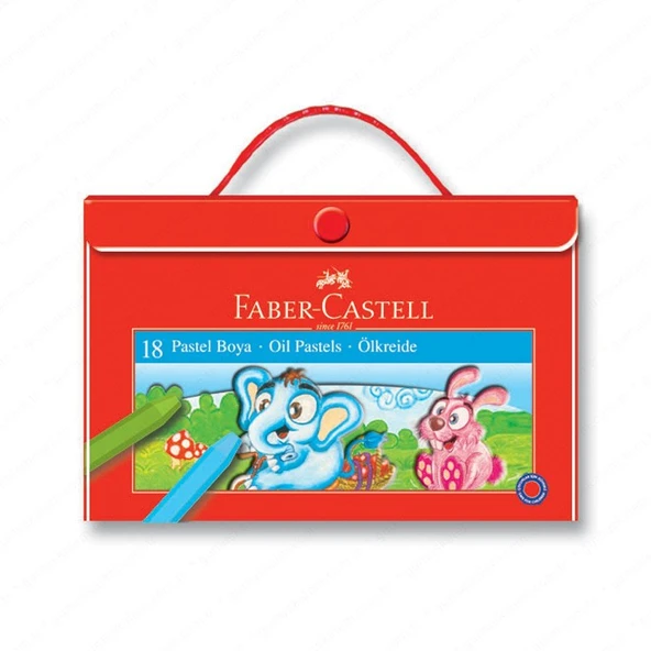 Faber Castell Plastik Özel Çantalı Pastel Boya 18 Renk