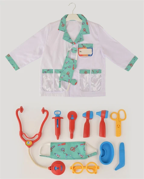 Kırmızı Doktor Seti ve Çocuk Kostümü ürün görseli