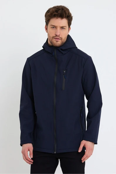 Store Erkek Polar Softshell Mont Su Geçirmez 3 Cepli Outdoor Spor Ceket - 9