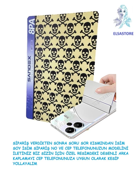Realme Desenli Arka Kaplama desen kod14