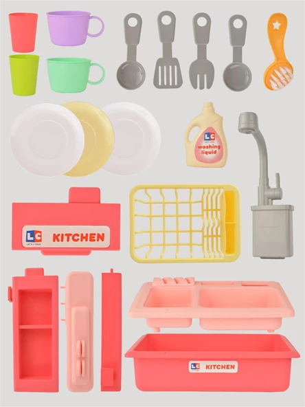 Pembe İnteraktif Lavabo Seti - 7