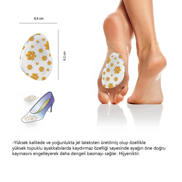 MG13 - Anti-slip | Ayakkabı Daraltma, Topuklu Ayakkabı Kayma Önleyici, Yapışkanlı Jel Ped - 2