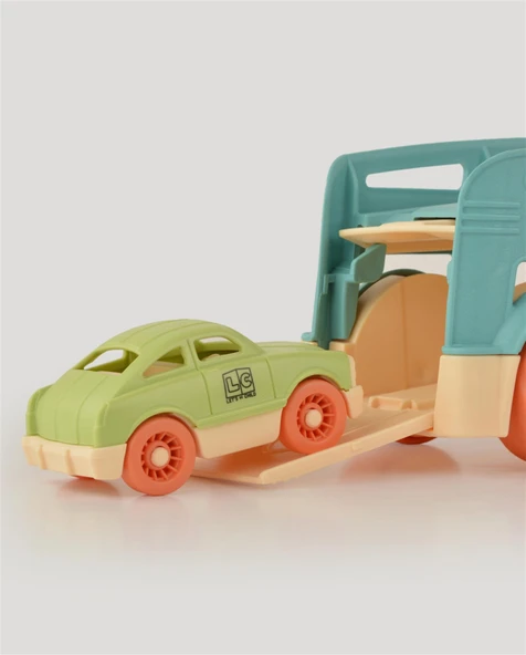 Turkuaz Sesli ve Işıklı Taşıyıcı Tır - Resim 6