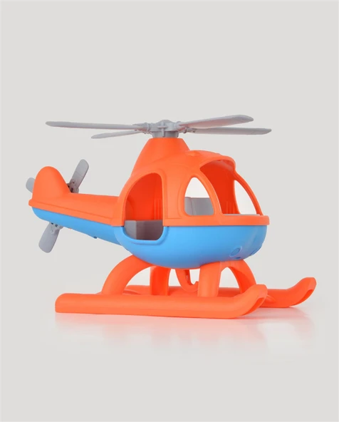 Büyük Helikopter Turuncu-Mavi - Resim 2