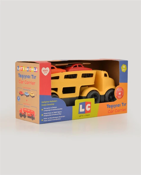 Oyuncak Sarı Taşıyıcı Tır - Resim 7