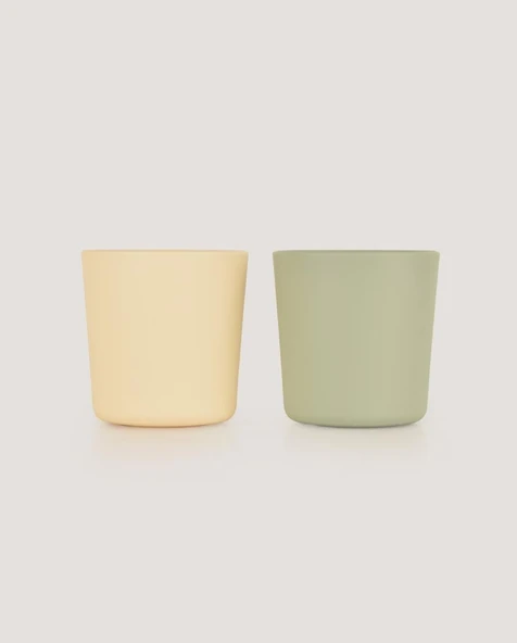 Mini Bebek Bardakları 2'li Sage Green - Vanillia