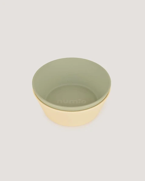 Let's Be Child 2'li Yuvarlak Kase Sage Green-Vanillia