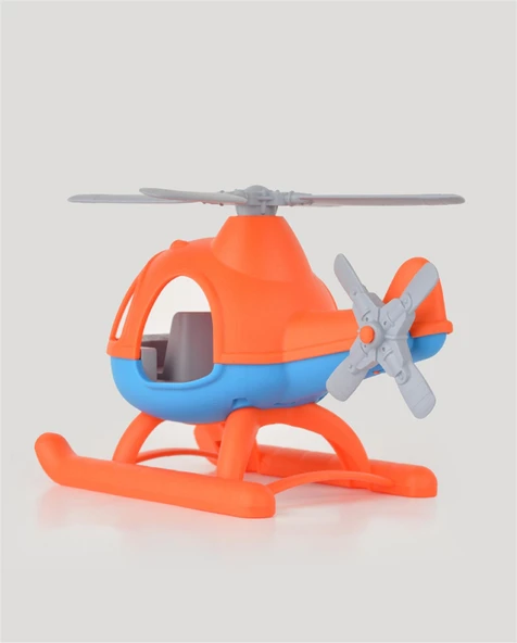 Büyük Helikopter Turuncu-Mavi - Resim 3