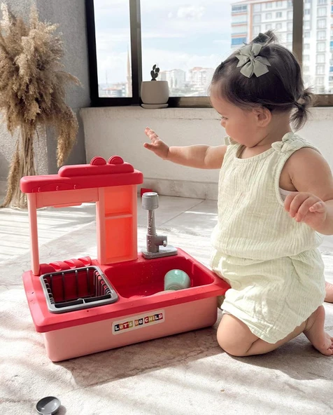 Pembe İnteraktif Lavabo Seti - 4