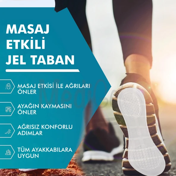 MG12 - Topuklu Ayakkabı Ve Babet Yapışkanlı Jel Iç Tabanlık | Yumuşak, Kayma Önleyici Yastıklama - 7