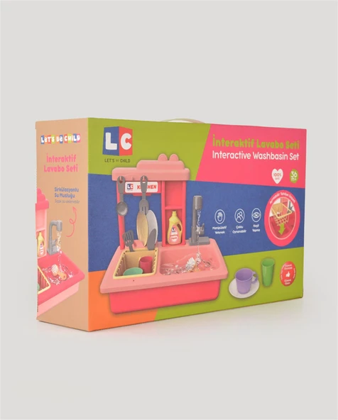 Pembe İnteraktif Lavabo Seti - 10