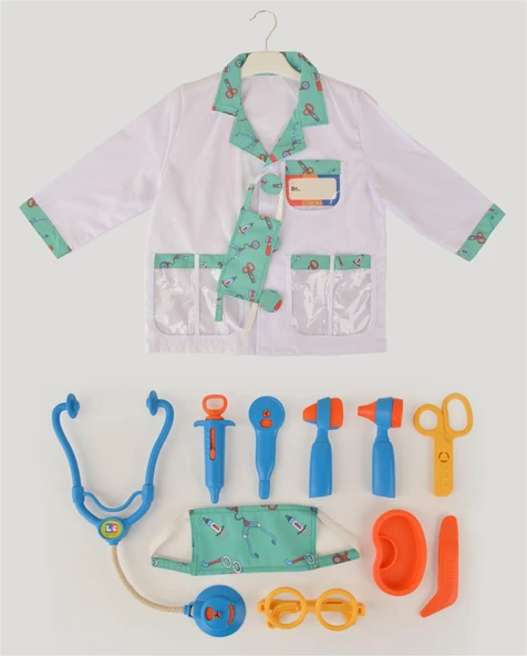 Mavi Doktor Seti ve Çocuk Kostümü - 1