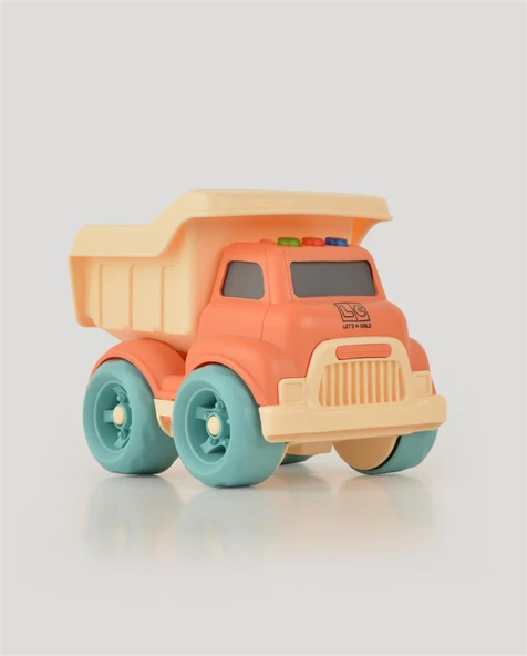 Somon Sesli ve Işıklı Minik Kamyon - Resim 4