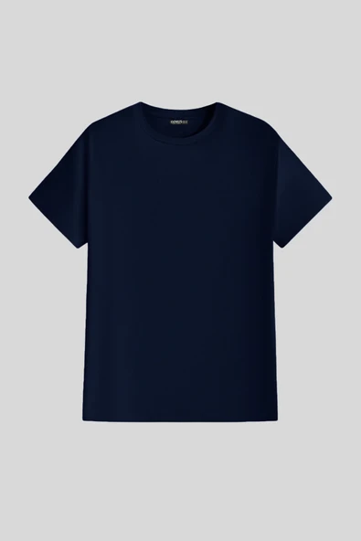 Erkek %100 Pamuk Slim Fit Dar Kesim Bisiklet Yaka BasicTişört BASIC-TSHIRT - 7