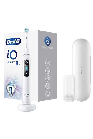 Oral-B iO 8 Şarjlı Diş Fırçası Beyaz