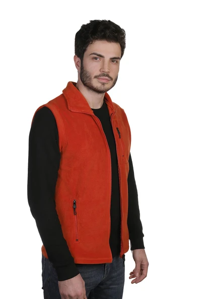 Store Erkek Polar Yelek Tam Femuarlı Outdoor Spor Yelek 3 Cepli 8 Renk - 3