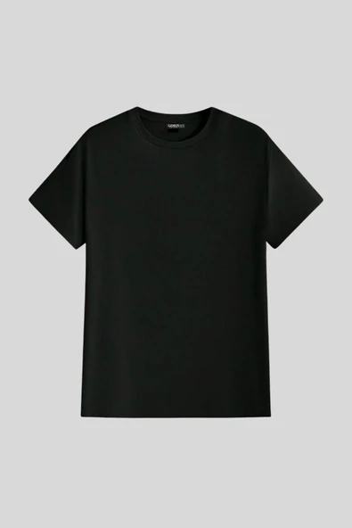 Erkek %100 Pamuk Slim Fit Dar Kesim Bisiklet Yaka BasicTişört BASIC-TSHIRT - 9