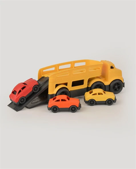 Oyuncak Sarı Taşıyıcı Tır - Resim 4