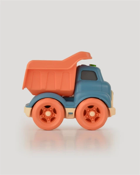 Turkuaz Sesli ve Işıklı Minik Kamyon - Resim 4