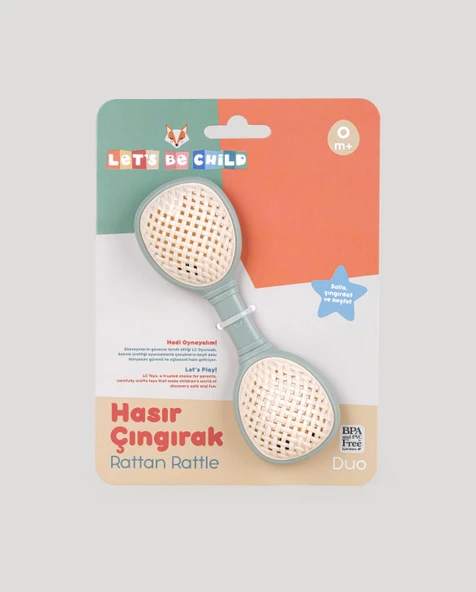 Duo Hasır Çıngırak Gri - Resim 3