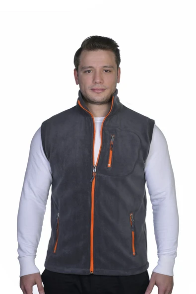Store Erkek Polar Yelek Tam Femuarlı Outdoor Spor Yelek 3 Cepli 8 Renk - 8