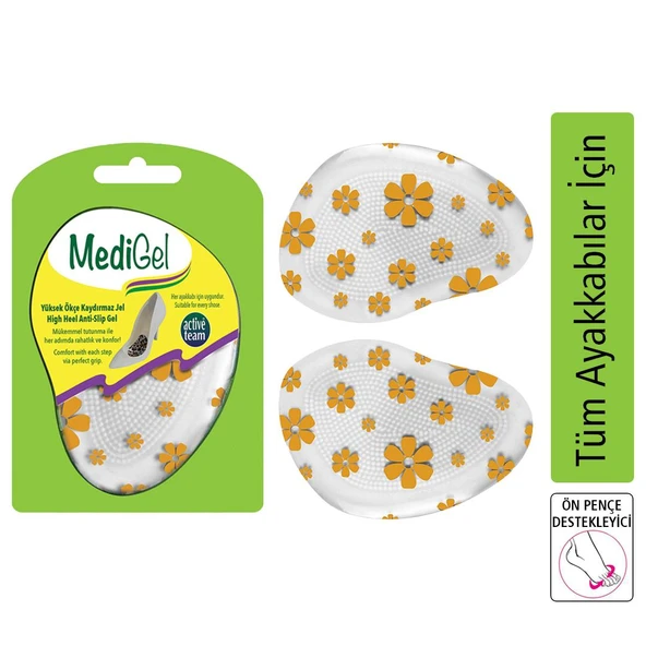 MG13 - Anti-slip | Ayakkabı Daraltma, Topuklu Ayakkabı Kayma Önleyici, Yapışkanlı Jel Ped