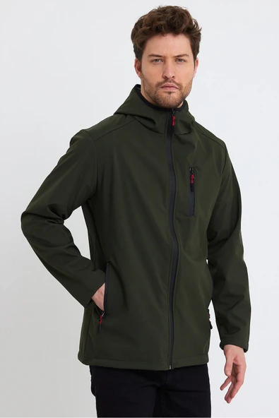 Store Erkek Polar Softshell Mont Su Geçirmez 3 Cepli Outdoor Spor Ceket - 7