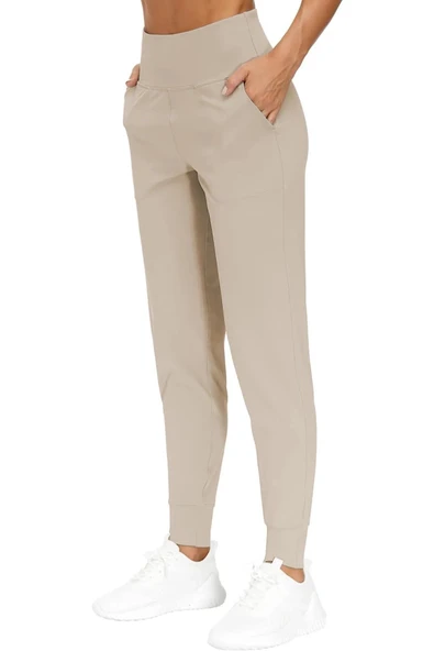 Kadın Yüksek Bel Yoga Koşu Egzersiz Joggers Hafif Eşofman Altı JOGER-EŞOFMAN - Resim 7