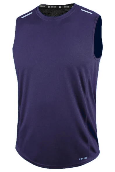 Erkek Nem Emici Hızlı Kuruma Atletik Teknik Performans Sporcu Sıfır Kol T-shirt DRIFIT-SIFIRKOL - 7