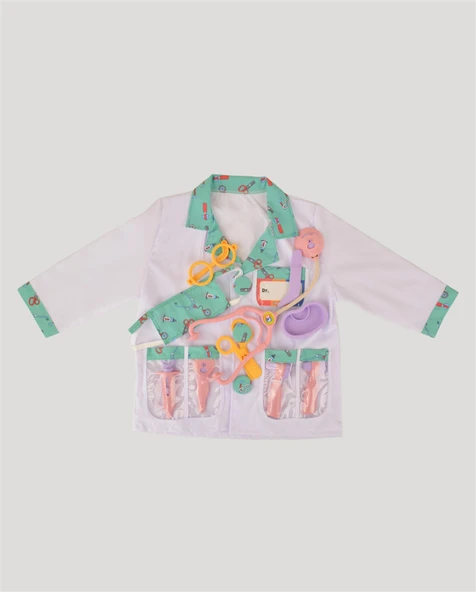 Pembe Doktor Seti ve Çocuk Kostümü - Resim 2