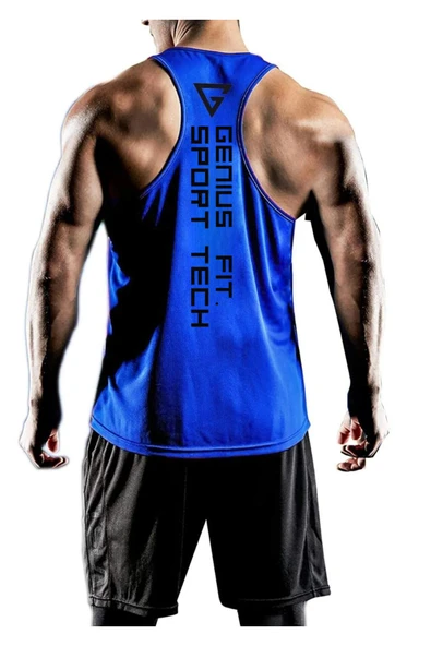 Erkek Dry Fit Y-back Gym Fitness Sporcu Atleti Genıus-fıt - 11