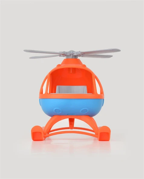 Büyük Helikopter Turuncu-Mavi - Resim 5