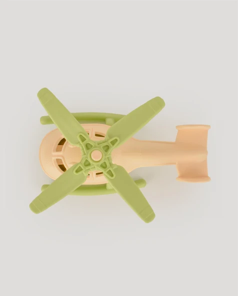 Bej Minik Helikopter - Resim 5