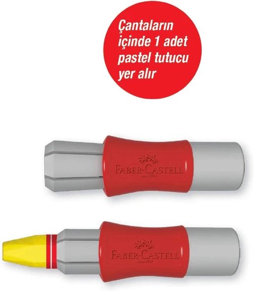 Faber Castell Plastik Özel Çantalı Pastel Boya 18 Renk - 2