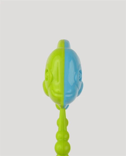 Çift Renkli Balık Çıngırak Yeşil - Resim 3