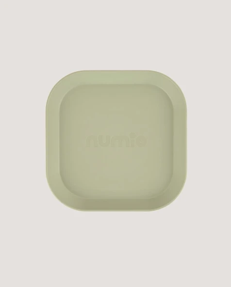 Kare Bebek Mama Tabağı 2'li Sage Green - Peach - 7